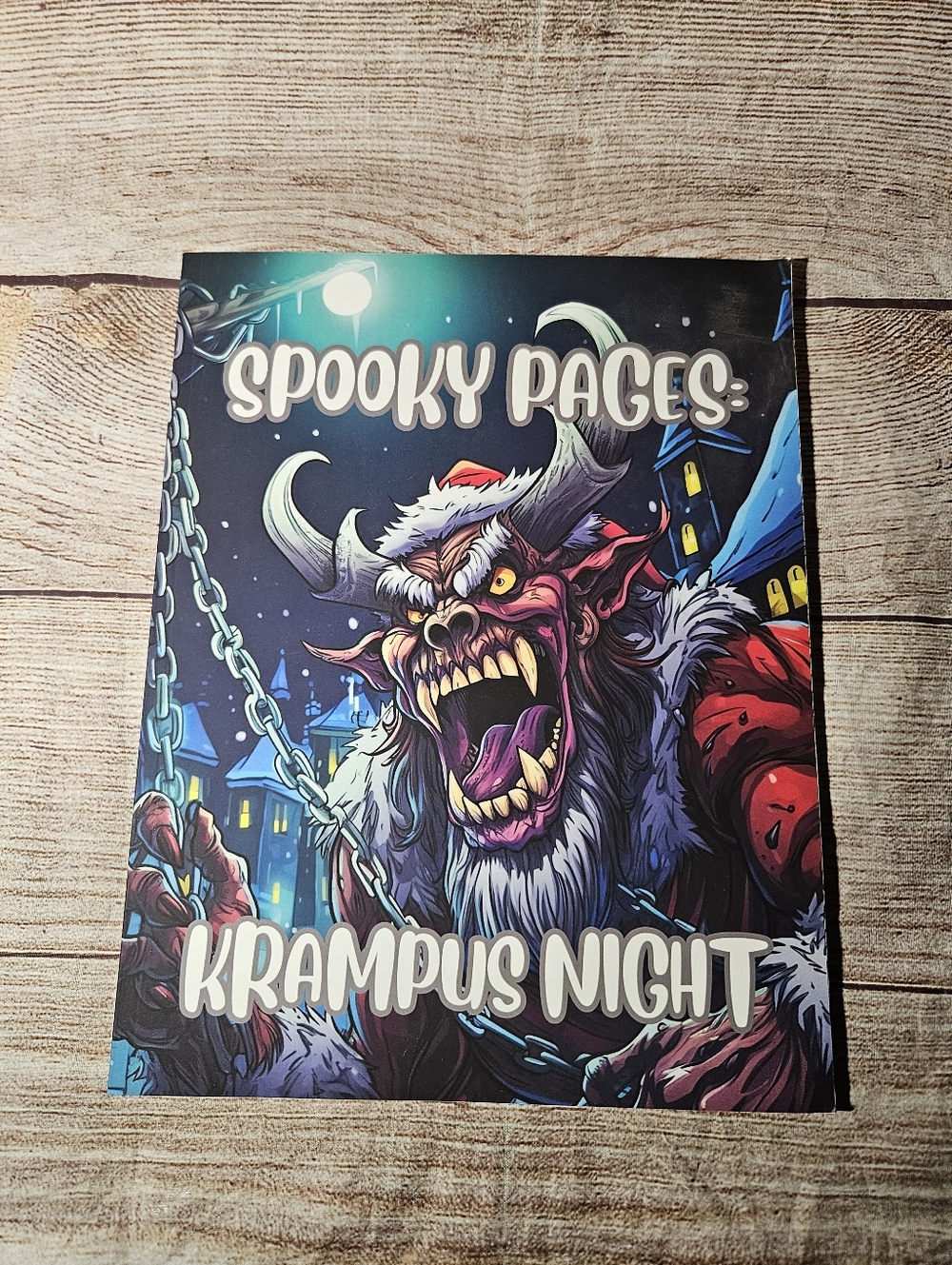 Spooky pages krampus night coloring book